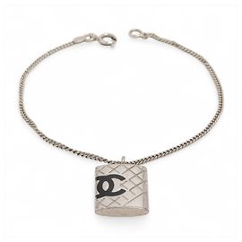 Chanel 05C 2005 Cambon Line Silver Charm Bracelet Silvery