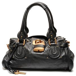 Chloé Paddington Lederhandtasche Schwarz