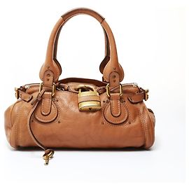 Chloé Paddington Leder Schultertasche Braun