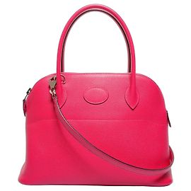Bolsa Bolide 27 Hermès com estampa T de 2015 Rosa