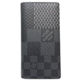 Louis Vuitton Damier Graphite 3D Long Wallet Black