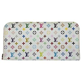 Cartera larga Monogram Multicolore Louis Vuitton Blanco