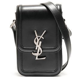 Borsa a spalla mini in pelle Solferino Yves Saint Laurent Nero
