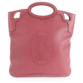 Bolsa tote de couro Marcello da Cartier Bordeaux