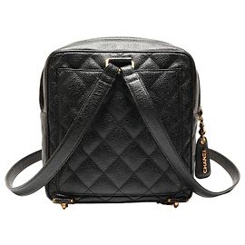 Chanel Caviar Turnlock Backpack Black
