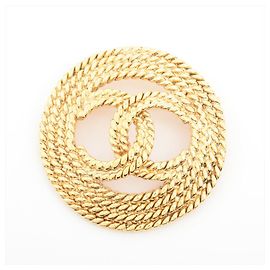 Chanel 93P Coco Mark Gold Brosche Golden