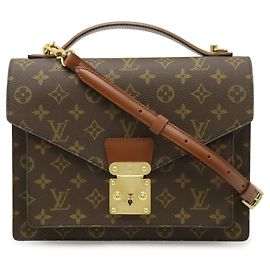 Sac à main Monceau 28 Monogram Louis Vuitton Marron Autre Monogramme