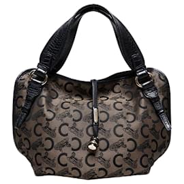 Céline Borsa Celine Carriage Hardware C Macadam nera Nero