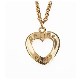 Céline Collar de logo dorado Celine Dorado