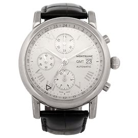 MONTBLANC MEISTERSTUCK STAR GMT 7067 CRONÓGRAFO 42MM RELÓGIO AUTOMÁTICO Prata