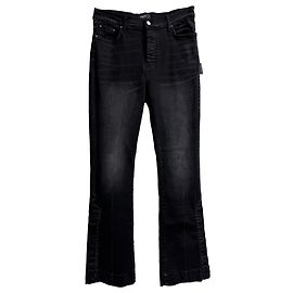 Amiri Flared Jeans in Black Denim Black