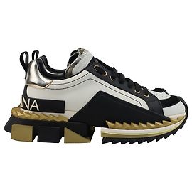 Baskets Super King Dolce & Gabbana en cuir de veau multicolore Multicolore