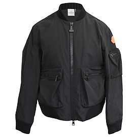 Giacca Bomber O Down Moncler x Off-White in Poliamide Nera Nero
