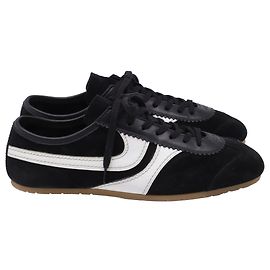 Baskets basses Dries Van Noten en daim noir Multicolore