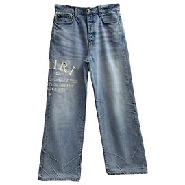 Jeans de pierna ancha Amiri Arts District en algodón azul Azul Azul claro