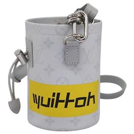 Louis Vuitton Chalk Nano Tasche Limitierte Auflage Logo-Geschichte Monogramm-Canvas Braun