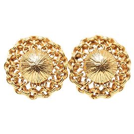 Boucles d'oreilles clips de la collection Castellane de Chanel Vintage 1988 Doré