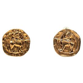 Orecchini a clip placcati in oro Chanel D'oro