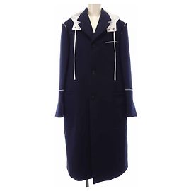 Salvatore Ferragamo Wool Coat Blue Navy blue