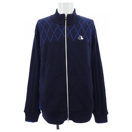 Autre Marque Blouson Black&White Blu Navy Blu Blu navy