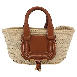 Chloé Marcie Tote RAFFIA Beige