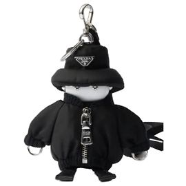 PRADA Soft Robot Keychain in Re-Nylon NEW Black