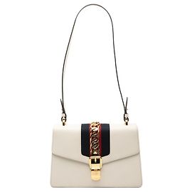 Gucci Sherry Line Sylvie Schultertasche Weiß