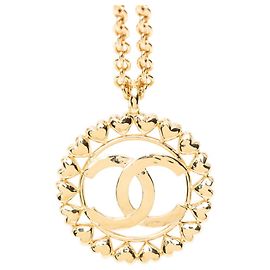 Colar com motivo de coração Coco Mark da Chanel Dourado