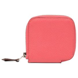 Portafoglio Azap Silkin di Hermès in Rosa Azalee Rosa