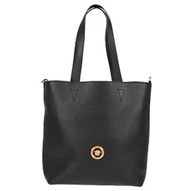 Tote en cuir Medusa de Versace Noir