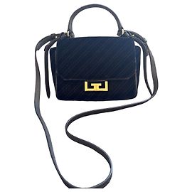 Bolso Eden de Givenchy hecho de terciopelo negro con cierre 'G' Negro