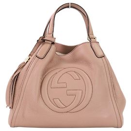 GUCCI Interlocking G Soho Leder 2-Wege Tote Bag Pink