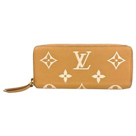 Monedero de cuero Monogram Empreinte Louis Vuitton Multicolor Beige Otro