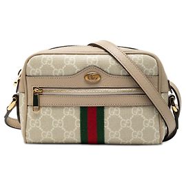 Bolsa de Ombro Mini Ophidia GG Supreme da Gucci Bege