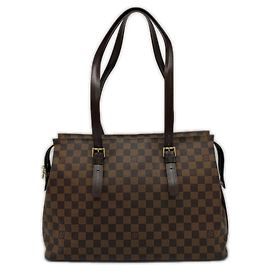 Bolsa Chelsea Damier Louis Vuitton Marrom