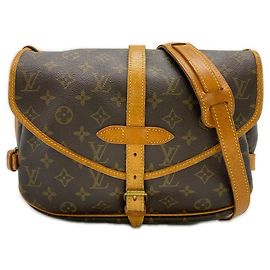 Borsa a Spalla Saumur 30 Monogramma Louis Vuitton Marrone