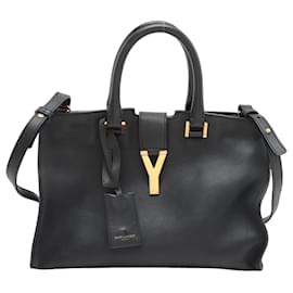 Sac à main en cuir Y-Line Petit Cabas Yves Saint Laurent Noir
