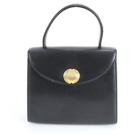 Givenchy Black Leather Handbag Tote Black