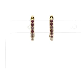 Autre Marque Ponte Vecchio Pink Sapphire and Diamond Ear Cuff Golden