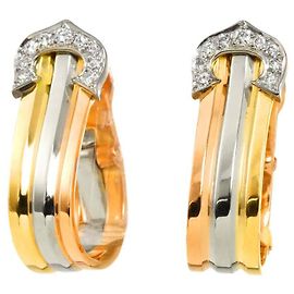 2C Trinity Diamant Clip Ohrringe von Cartier Andere