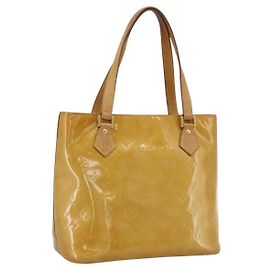 LOUIS VUITTON Handtasche Houston Monogram Vernis Beige M91004 LV Auth LNZ383 Beige