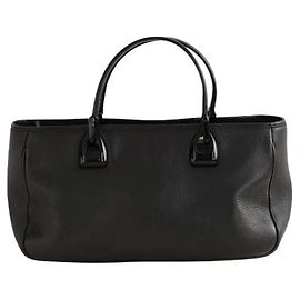 Lancel Sac à main en cuir noir Noir