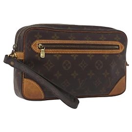 LOUIS VUITTON Pochette Marly Dragonne GM Monogram M51825 LV Auth fm5202 Monogramme