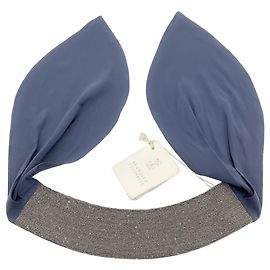Colar Foulard Monili Slate Blue da Brunello Cucinelli Azul
