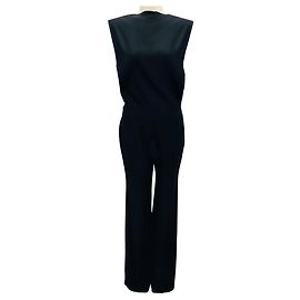 Mono negro sin mangas de crepé Maison Martin Margiela Negro