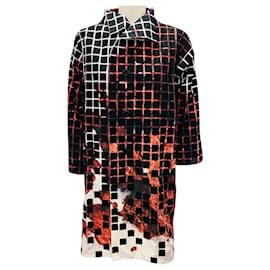 Issey Miyake White / Rust Spectrum Cube Coat Multiple colors