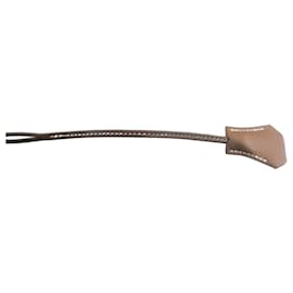 clochette e tirante Hermès autentici in pelle Togo oro lunghezza totale 23cms Cammello