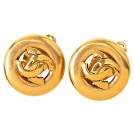 Brincos Clip Coco Mark da Chanel Dourado