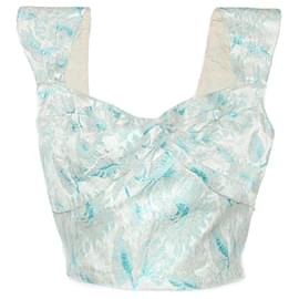 Light Blue Silk Prada Top Blouse