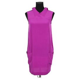 Miu Miu Robe en soie violette Violet